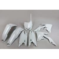 UFO Plastics Kit - Suzuki - RMZ250 19-23 RMZ450 18-23 - White