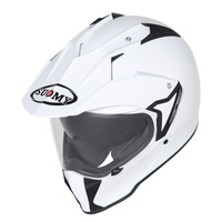 Suomy MX Tourer Plain Adventure Helmet - White