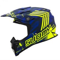 Suomy MX Speed Sergeant Helmet - Matte Blue/Fluro Yellow