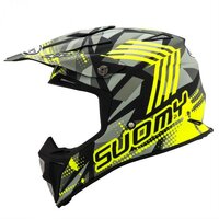 Suomy MX Speed Sergeant Helmet - Matte Grey/Fluro Yellow