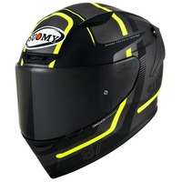 Suomy Track-1 Ninety Seven Helmet - Gunmetal/Yellow