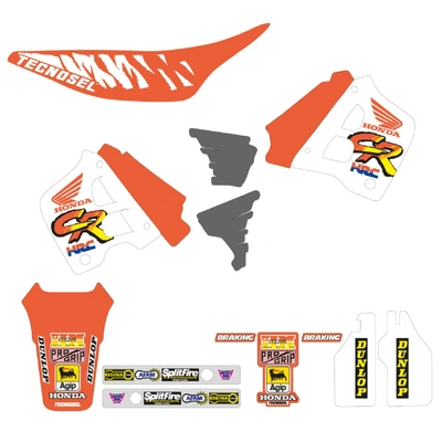 TECNOSEL GRAPHICS KIT TEAM REPLICA HONDA CR 125 91-92 250 90-91