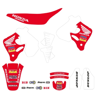 Tecnosel Graphics Kit Team Replica Honda Cr 125 93-94 250 92-94
