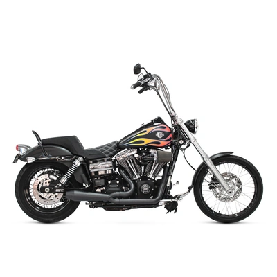 Two Brothers Racing Gen-2 Megaphone Full System for Harley-Davidson Dyna '06-17 - Black