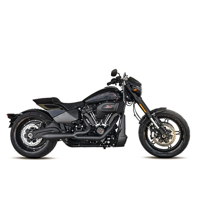 Two Brothers Racing Gen-2 Megaphone Full System for Harley-Davidson FXDR '19-22, Fatboy/Breakout '18-23 - Black