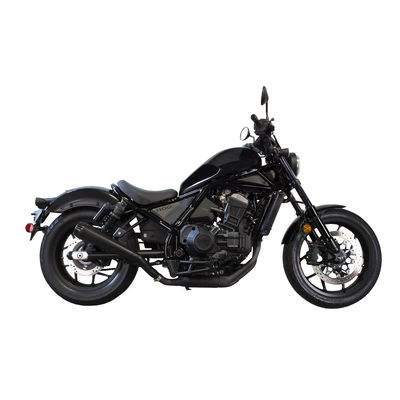 Two Brothers Racing Carbon Tip Slip-On for Honda CMX1100 '21-23 (Standard Mount) - Black