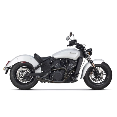 Two Brothers Racing Carbon Tip Full System for Indian Scout '15-23, Victory Octane - Black