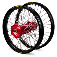 Talon/Excel Black Rim/Red Hub CR125-250 02-07 / CRF250R 04-13 / CRF450R 02-12 21/19x2.15 Wheel Set