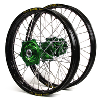 Talon/Excel Black Rim/Green Hub KX125-250 06-08 / KX250F 06-20 / KX450F 06-18 21/19x2.15 Wheel set