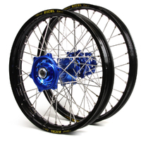 Talon/Excel Black Rim/Blue Hub YZ125-250 2008-2024 / YZ250F 07-08 / YZ450 08 21/19x2.15 Wheel Set