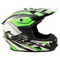 THH TX-15 Youth Race Black Fluro Green Helmet