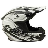 THH Youth TX-15 Race Black Silver Helmet