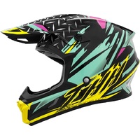 THH Youth T710X Assault Teal Yellow Helmet - Unisex - Small - Youth - Teal/Yellow