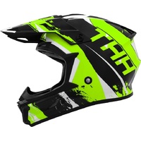 THH T710X Rage Helmet - Black/Green