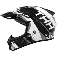 THH Youth T710X Rage Black White Helmet