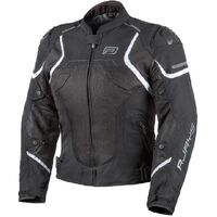 Rjays Ladies Pace Airflow Black White Textile Jacket