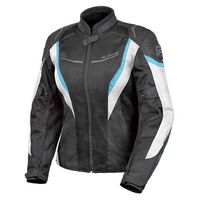 Rjays Ladies Swift III Black White Blue Jacket