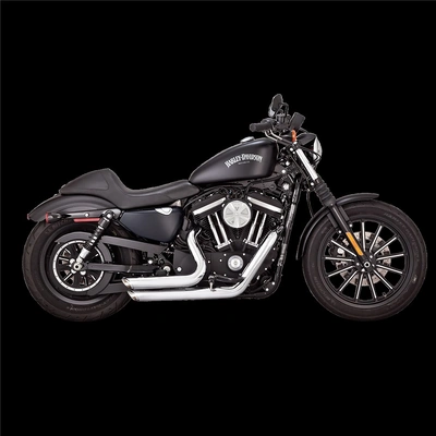 Vance & Hines Shortshots Staggered Pcx Chrome Sportster 14-21 (Exc 2017 Xl1200Cx) (Was V17229) [Spc01]