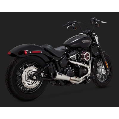 Vance & Hines 2-1 Upsweep Stainless Steel Softail 18-20 ( Fits Fxfb/Fxbb/Flsl/Flde/Fxlr)