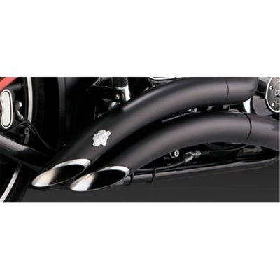 Vance & Hines Big Radius Blk Softail 13-17 Breakout Std/Cvo