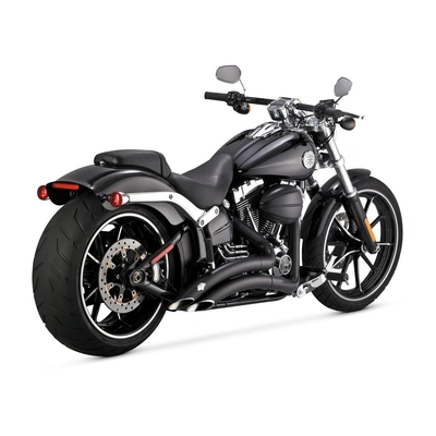 Vance & Hines Pcx Big Radius 2-2 Blk Softail Breakout Std/Cvo 13-17 (Was V46065)
