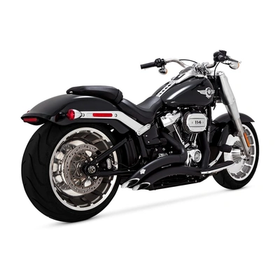 Vance & Hines Pcx Big Radius 2-2 Blk Softail 18-22 (Fits: Fatboy + Breakout + Fxdr) (Was V46075)