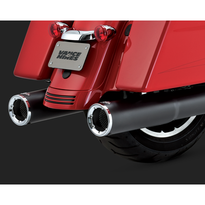 Vance & Hines Hi-Output S/O Blk Touring 17-20