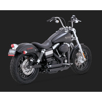 Vance & Hines Shortshots Staggered - DYNA 12-17 (Excl Switchback) - Black