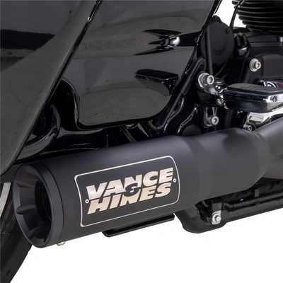 Vance & Hines Hi-Output Rr 2-1 Pcx Stainless Blk Touring 17-22