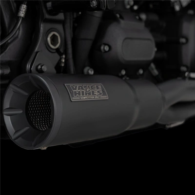Vance & Hines Pcx Hi-Output 2-1 Stainless Blk Softail 18-22 (Fits Fxfb/Fxbb/Flsl/Flde/Fxlr) (Was V47631)
