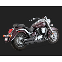 V&H TWIN SLASH STAGGEREDS BLK SUZUKI C50/M50 01-09