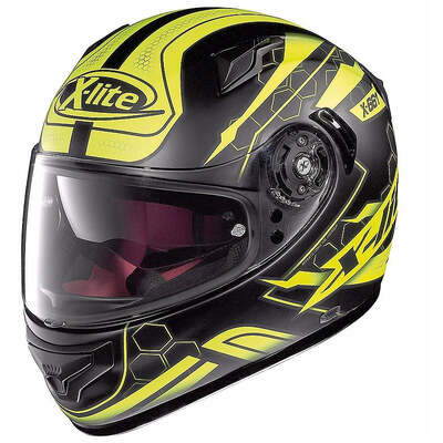 X-Lite X-661 Honeycomb Helmet - Matte Black/Yellow