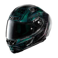 X-Lite X-803RS Stoner Super Hero Carbon Fade Helmet - Carbon/Green