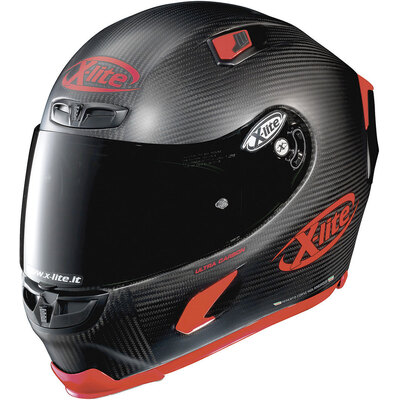 X-Lite X-803UC Puro Flat Helmet - Carbon/Red