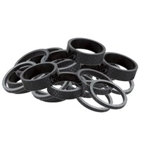 X-Tech Headset Spacer Carbon Black 1 Inch X 25Mm (5 Pack) (2E)