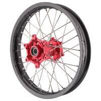 Xtech MX Mini Wheel Rear CRF150R 2012 Up Black Rim Red Hub Silver Spokes 14 X 1.60