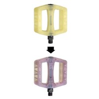 X-Tech Pedal Bmx Plastic 9/16 Inch Uv Yellow - Brown (2K)