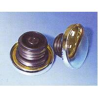 Zodiac Chromed Steel Late Style Threaded Gas Caps