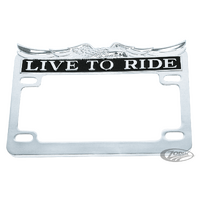 Zodiac Live to Ride License Plate Frames