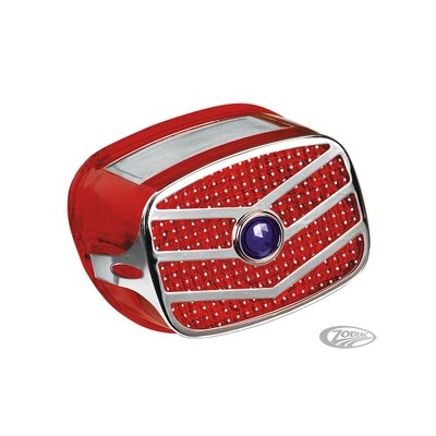 Zodiac Tail Light Lens with Blue Dot Grill