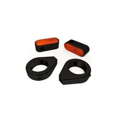 ZODIAC RADIAL IND /CLAMP SET 49MM BK