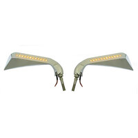 Zodiac Avenger Mirrors with LEDs - Chrome