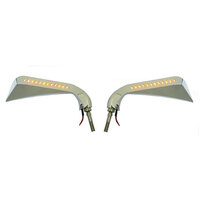 Zodiac Avenger Mirrors with LEDs - Chrome