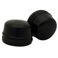 Zodiac Front Axle Covers - Black - FXST/FLST/FLT/FXD 08-