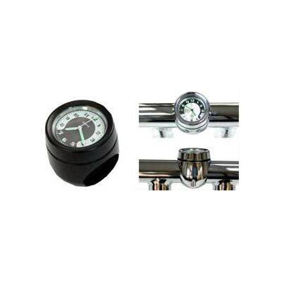 Zodiac Steer Stem Mounted Clock - Black