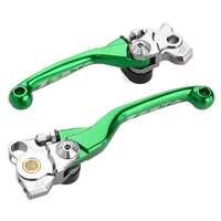 Zeta Kawasaki KXF450 FP Pivot Lever Set - Green/Silver