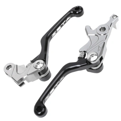 Zeta Pivot Lever Set for CRF250L '12<, CRF250M '13<, CRF250 Rally '17< (3 Finger, CNC) - Black