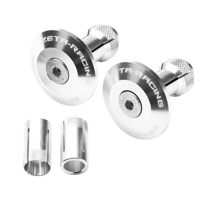 Zeta Bar End Plugs Alloy - 35Mm - Silver