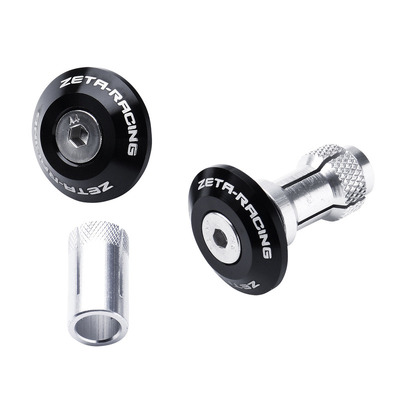 Zeta Bar End Plugs Alloy Swivel - 29Mm - Black