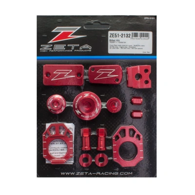 Zeta Billet Bling Kit for KX250 <'16, KX450 '09-15 - Red